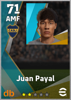 Juan Payal — AMF, OVR 71, MAX 71