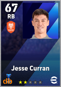 Jesse Curran — RB, OVR 67, MAX 67