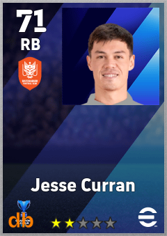 Jesse Curran — RB, OVR 71, MAX 71