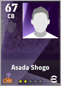 Asada Shogo — CB, OVR 67, MAX 67