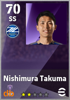 Nishimura Takuma eFootball player card