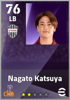 Nagato Katsuya — LB, OVR 76, MAX 76
