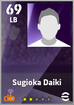 Sugioka Daiki — LB, OVR 69, MAX 69