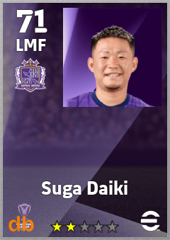 Suga Daiki — LMF, OVR 71, MAX 71