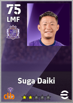 Suga Daiki — LMF, OVR 75, MAX 75