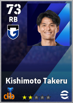 Kishimoto Takeru — RB, OVR 73, MAX 73