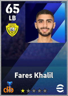 Fares Khalil — LB, OVR 65, MAX 65