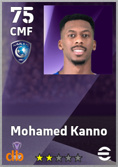 Mohamed Kanno — CMF, OVR 75, MAX 75