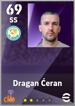 Dragan Ćeran — SS, OVR 69, MAX 69