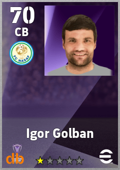 Igor Golban — CB, OVR 70, MAX 70