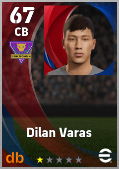 Dilan Varas — CB, OVR 67, MAX 67