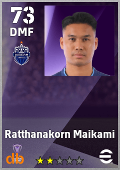 Ratthanakorn Maikami — DMF, OVR 73, MAX 73