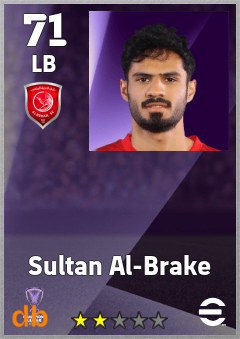 Sultan Al-Brake — LB, OVR 71, MAX 71