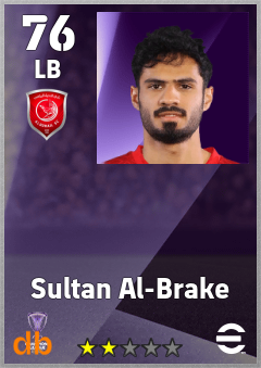 Sultan Al-Brake — LB, OVR 76, MAX 76
