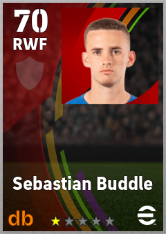 Sebastian Buddle — RWF, OVR 70, MAX 70