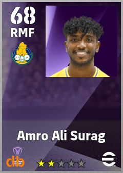 Amro Ali Surag — RMF, OVR 68, MAX 68