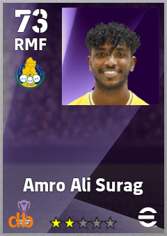 Amro Ali Surag — RMF, OVR 73, MAX 73