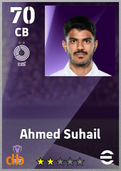 Ahmed Suhail eFootball player card