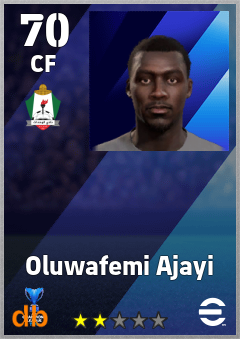 Oluwafemi Ajayi — CF, OVR 70, MAX 70