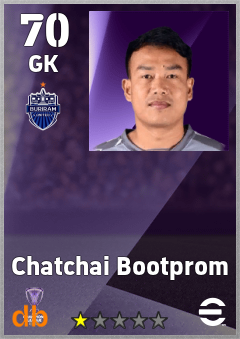Chatchai Bootprom — GK, OVR 70, MAX 70