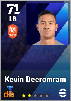 Kevin Deeromram eFootball player card