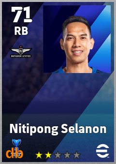 Nitipong Selanon — RB, OVR 71, MAX 71