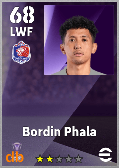 Bordin Phala — LWF, OVR 68, MAX 68