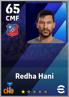 Redha Hani — CMF, OVR 65, MAX 65