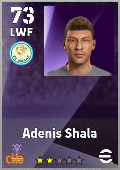 Adenis Shala — LWF, OVR 73, MAX 73