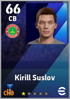 Kirill Suslov — CB, OVR 66, MAX 66