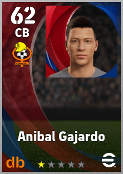 Anibal Gajardo — CB, OVR 62, MAX 62