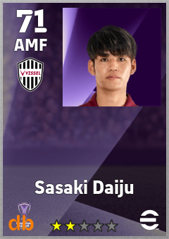 Sasaki Daiju eFootball player card