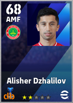 Alisher Dzhalilov — AMF, OVR 68, MAX 68