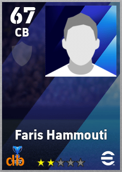Faris Hammouti — CB, OVR 67, MAX 67