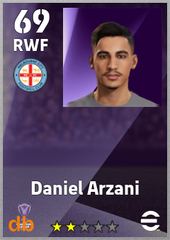 Daniel Arzani — RWF, OVR 69, MAX 69