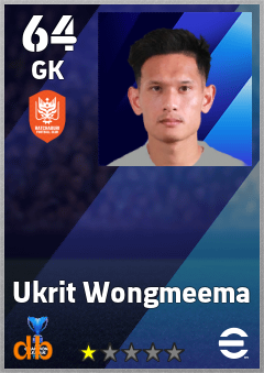 Ukrit Wongmeema — GK, OVR 64, MAX 64