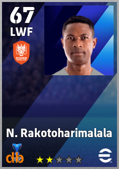 N. Rakotoharimalala — LWF, OVR 67, MAX 67