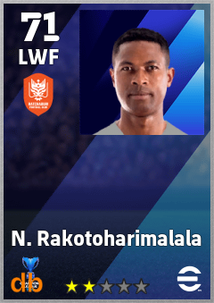 N. Rakotoharimalala — LWF, OVR 71, MAX 71