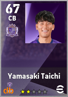 Yamasaki Taichi — CB, OVR 67, MAX 67