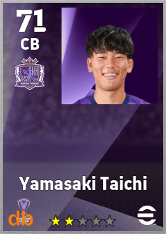 Yamasaki Taichi — CB, OVR 71, MAX 71