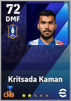 Kritsada Kaman — DMF, OVR 72, MAX 72