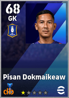 Pisan Dokmaikeaw — GK, OVR 68, MAX 68