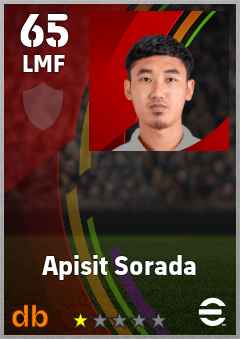 Apisit Sorada eFootball player card