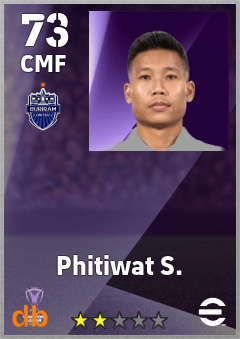 Phitiwat S. — CMF, OVR 73, MAX 73