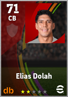 Elias Dolah — CB, OVR 71, MAX 71