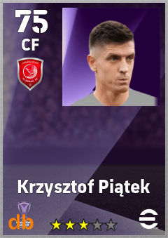 Krzysztof Piątek — CF, OVR 75, MAX 75