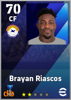 Brayan Riascos — CF, OVR 70, MAX 70