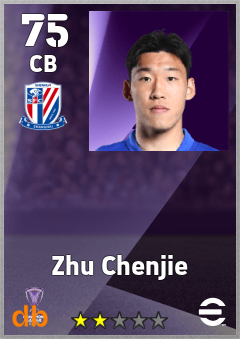 Zhu Chenjie — CB, OVR 75, MAX 75