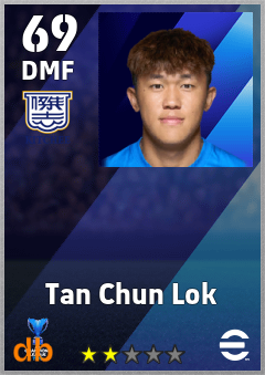 Tan Chun Lok — DMF, OVR 69, MAX 69