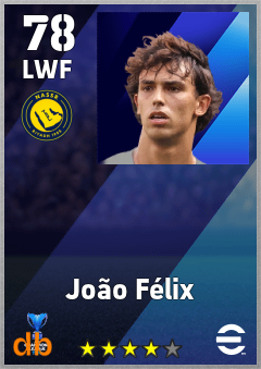 João Félix — LWF, OVR 78, MAX 78